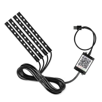 48 72 LED One to Four Silicone Car Ambient Lights