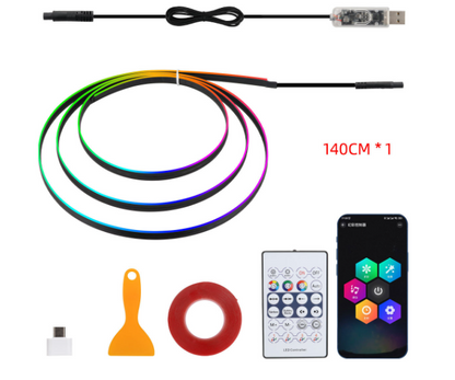 USB Car Ambient Music Light