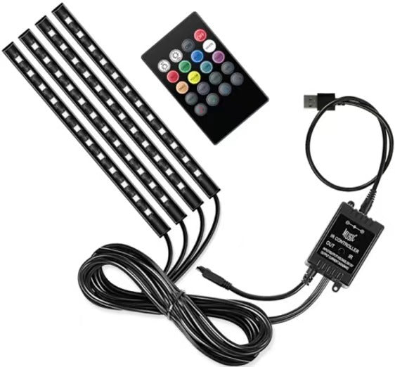 48 72 LED One to Four Silicone Car Ambient Lights