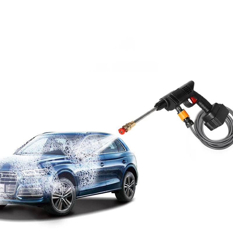 Portable High Pressure Washer 30Bar Water Gun Household Lithium Battery Charging Wireless Spray Cleaner Pump Washing Machine