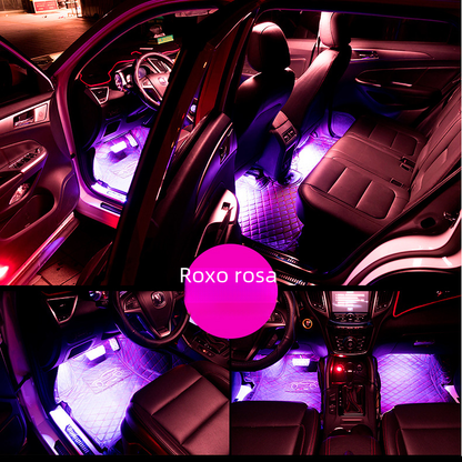 48 72 LED One to Four Silicone Car Ambient Lights