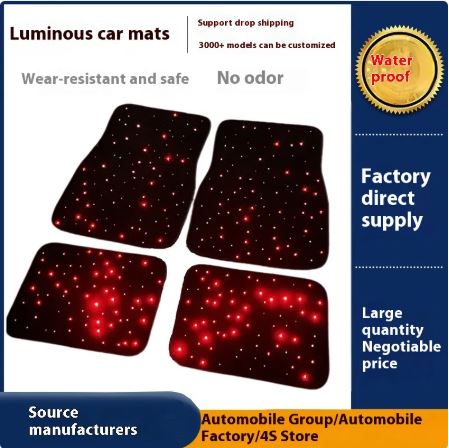 Fiber Optic Light Car Foot Mat