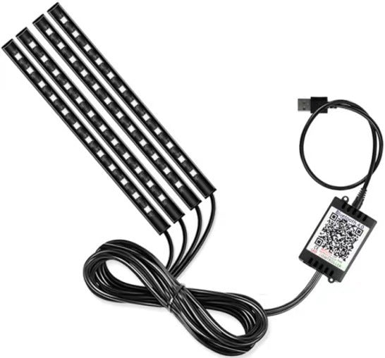 48 72 LED One to Four Silicone Car Ambient Lights